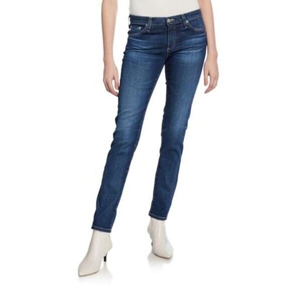 AG Adriano Goldschmeid Jeans Women's Size 26 Denim Stilt Cigarette Leg Blue - Picture 1 of 9